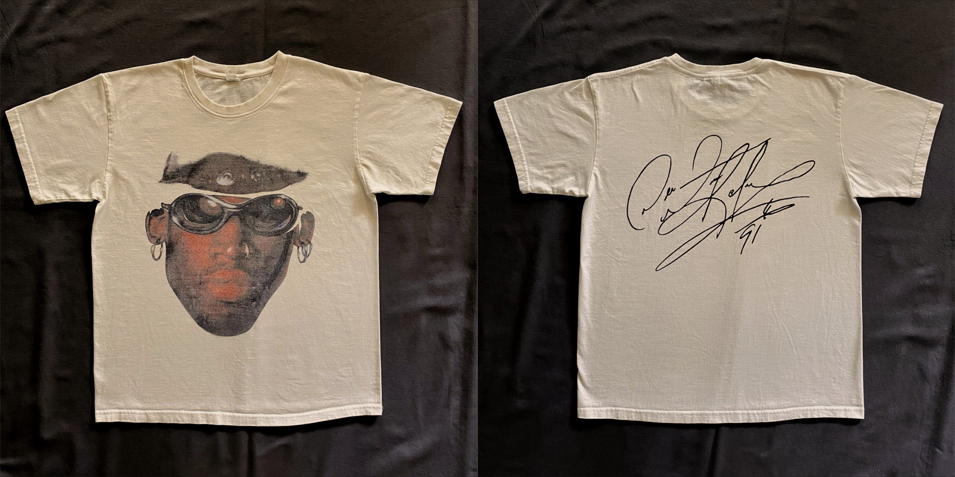 Dennis Rodman Face Graphic T Shirt Mens Y2K Vintage Style Streetwear Tee S-3XL